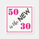 Search for funny 50th birthday napkins Pink