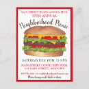 Search for hamburger party invitations Cookout