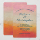 Search for abstract sunset invitations Pink