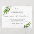 Search for eucalyptus foliage wedding invitations Leaves