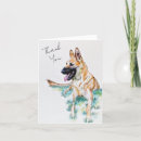 Search for german shepherd thank you cards Watercolor