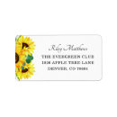 Search for sunflower return address labels weddings Eucalyptus