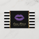 Search for black makeup artist business cards Modern