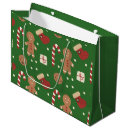 Search for gingerbread man gift bags Red