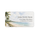 Search for palm return address labels Beach house