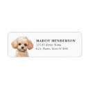 Search for toy poodle return address labels Dog