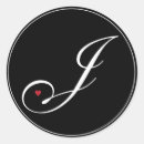 Search for j monogram stickers Black and white