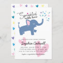 Search for elephant baby sprinkle invitations Gender neutral