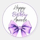 Search for purple ribbon bow stickers Elegant