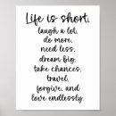 Search for short inspirational quotes art Life is short