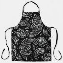 Search for ethnic pattern aprons White