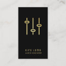 Search for engineering business cards Black and gold