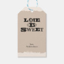 Search for love is sweet gift tags Modern