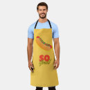 Search for hot dog with mustard aprons Relish