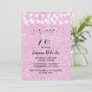 Search for string lights sweet 16 invitations Modern