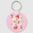 Search for queen of hearts key rings Pink