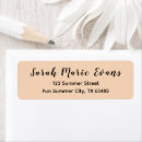 Search for peach return address labels Modern