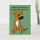 Search for funny boxer dog birthday cards Cute
