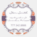 Search for orange damask stickers Coral