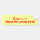 Search for garage sale bumper stickers Sales