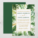 Search for greenery wedding invitations Green and gold