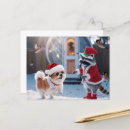 Search for dog christmas postcards Adorable