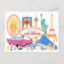Search for tourist postcards Illustration