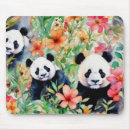 Search for panda bear mousepads Watercolor