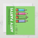 Search for coloured pencil invitations Blue