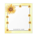 Search for sunflower notepads Watercolor