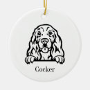 Search for cocker spaniel christmas tree decorations Dog