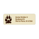 Search for feet return address labels Brown
