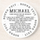 Search for round tuit coasters Husband