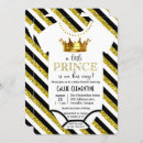 Search for prince baby shower invitations Glitter