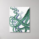 Search for vintage octopus canvas prints Tentacles