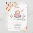 Search for pink gold floral baby shower invitations Pumpkin