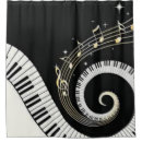 Search for music shower curtains Black