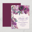Search for purple sweet 16 invitations Elegant