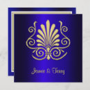Search for damask wedding invitations Royal blue