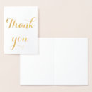 Search for simple wedding thank you cards Gold foil