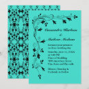 Search for turquoise black wedding invitations Floral