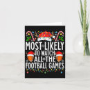 Search for football player christmas cards Touchdown