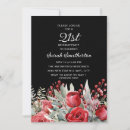 Search for red and black 21st birthday invitations Elegant