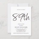 Search for 89th birthday invitations Elegant