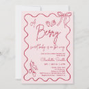 Search for pink and red baby shower invitations For her