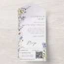 Search for blue and lavender wedding invitations Qr code