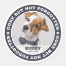 Search for pet sympathy stickers In loving memory