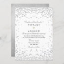 Search for silver confetti wedding invitations Modern