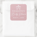Search for pink rose baby shower stickers Girly