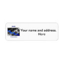 Search for police return address labels Thin blue line